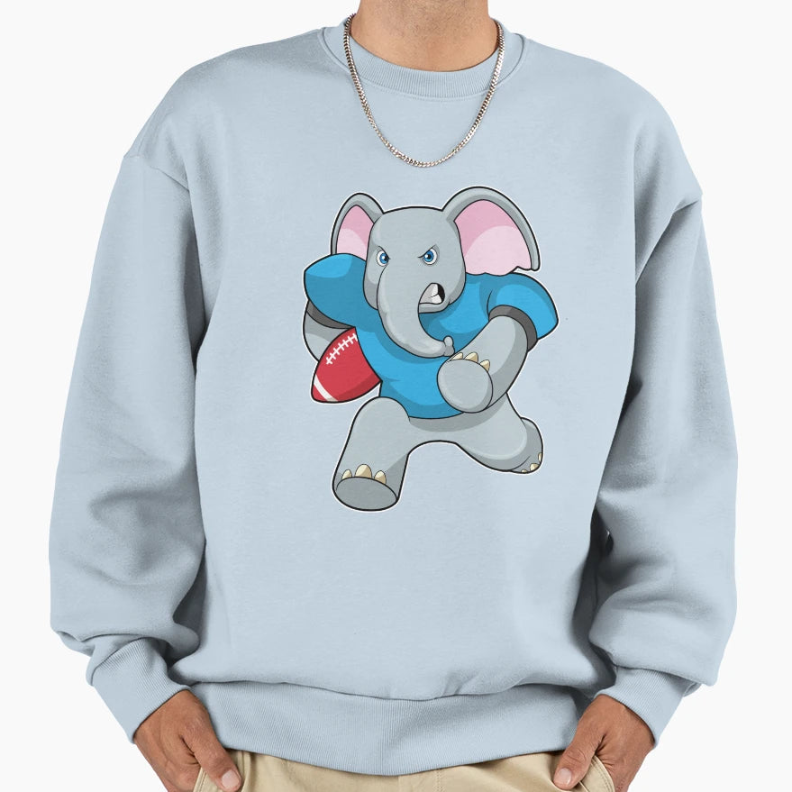 Elephant Football Equipment Sweatshirt - Minimalist Print Unisex - T-Shirt, Sweatshirt, Hoodie