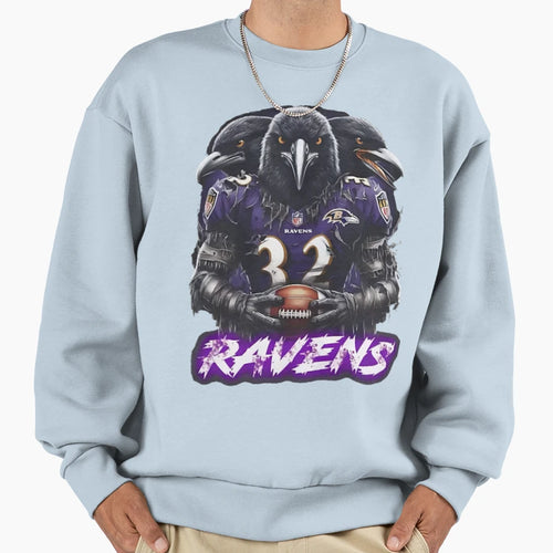 Art Baltimore Ravens Sweatshirt - Minimalist Print Men Women - T-Shirt, Sweatshirt, Hoodie