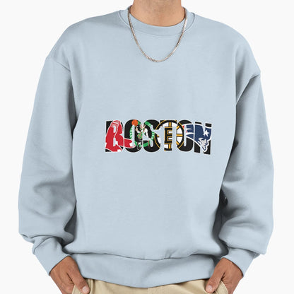 Boston Sports Sweatshirt - Casual Everyday Wear Unisex - T-Shirt, Sweatshirt, Hoodie