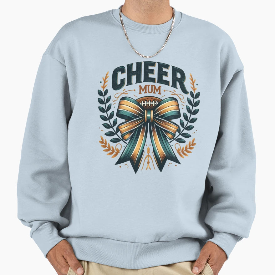 Cheer Mom Flowers Sweatshirt - Novelty Apparel for Adults - T-Shirt, Sweatshirt, Hoodie