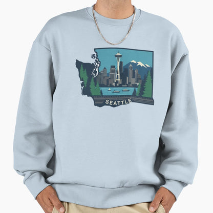 Seattle Sweatshirt - Trendy Graphic Men Women - T-Shirt, Sweatshirt, Hoodie