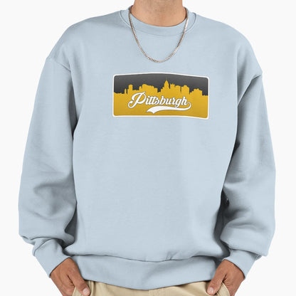 Pittsburgh Football Skyline Sweatshirt - Fun Novelty Design for Adults - T-Shirt, Sweatshirt, Hoodie