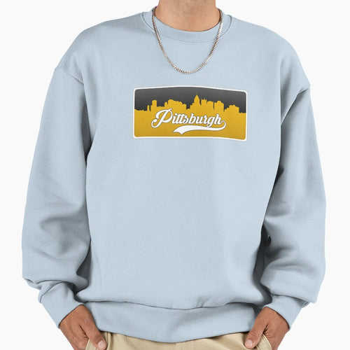 Pittsburgh Football Skyline Sweatshirt - Fun Novelty Design for Adults - T-Shirt, Sweatshirt, Hoodie