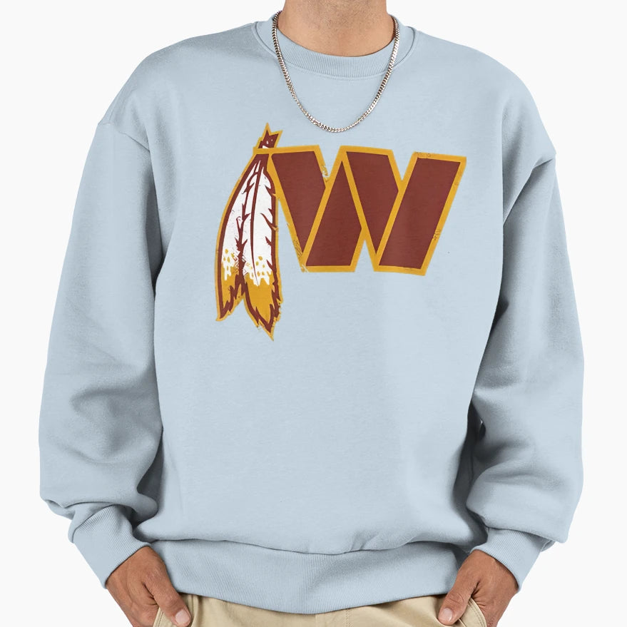 Feather Washington Commanders Sweatshirt - Fun Novelty Design Men Women - T-Shirt, Sweatshirt, Hoodie