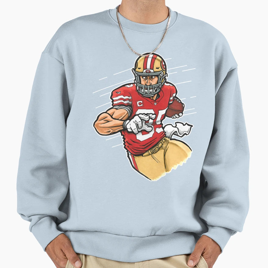 Kittle Te Red Sweatshirt - Fun Novelty Design Men Women - T-Shirt, Sweatshirt, Hoodie