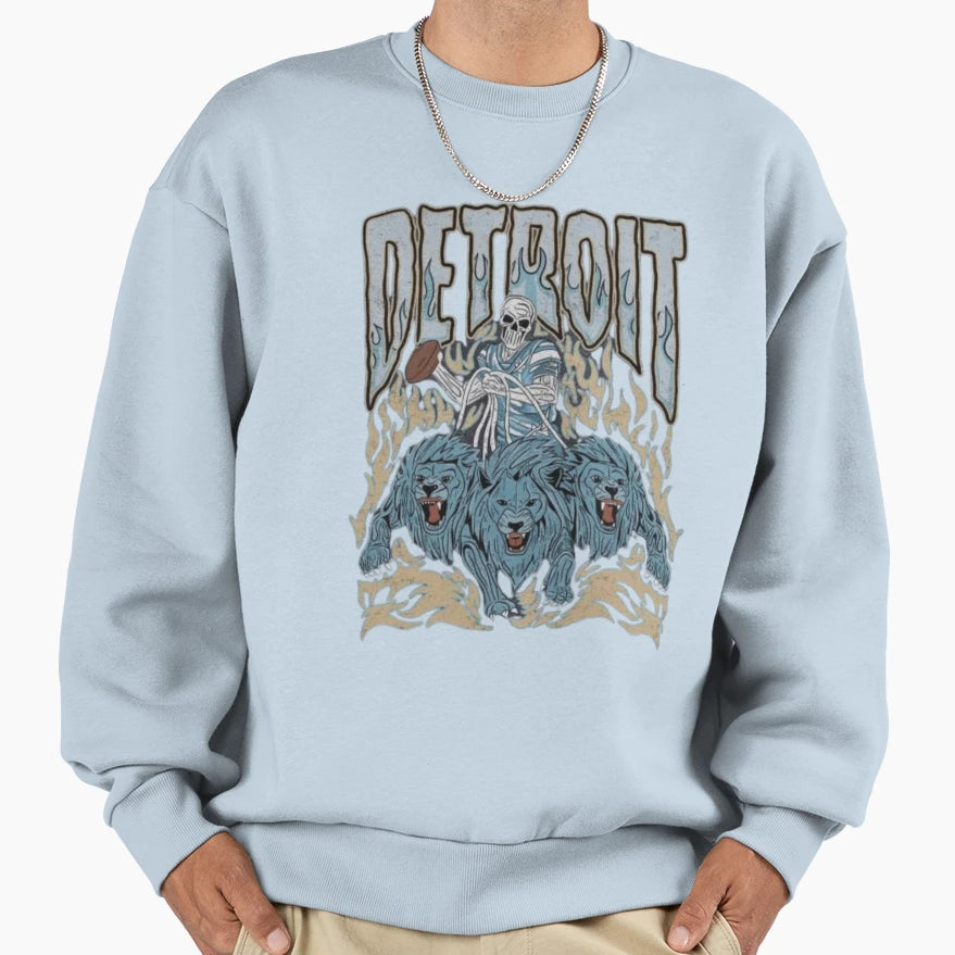 Detroit Fame Rider Sweatshirt - Casual Everyday Wear for Adults - T-Shirt, Sweatshirt, Hoodie