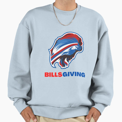 Happy Billsgiving Chicken Football Sweatshirt - Streetwear Style Unisex - T-Shirt, Sweatshirt, Hoodie
