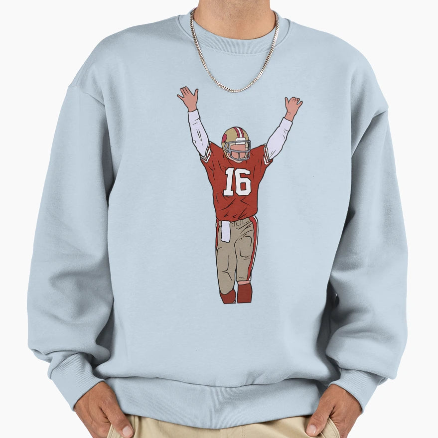 Joe Montana Celebration Sweatshirt - Casual Everyday Wear Unisex - T-Shirt, Sweatshirt, Hoodie