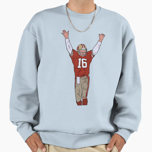 Joe Montana Celebration Sweatshirt - Casual Everyday Wear Unisex - T-Shirt, Sweatshirt, Hoodie