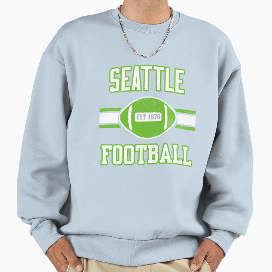 Seattle Football 1 Sweatshirt - Casual Everyday Wear Unisex - T-Shirt, Sweatshirt, Hoodie