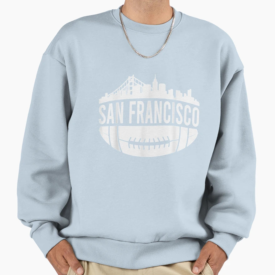San Francisco Skyline Silhouette Sweatshirt - Minimalist Print Men Women - T-Shirt, Sweatshirt, Hoodie