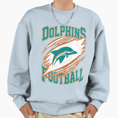 Art Miami Dolphins Sweatshirt - Custom Art Print for Adults - T-Shirt, Sweatshirt, Hoodie