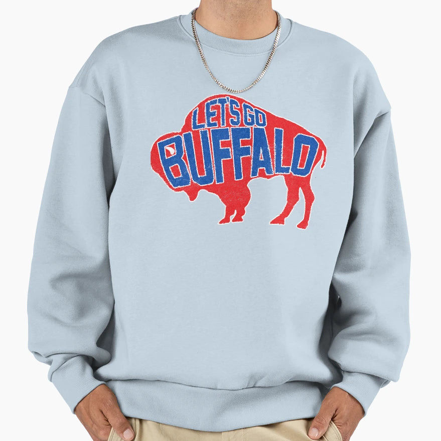 Lets Go Buffalo Ny New York Sweatshirt - Fun Novelty Design Men Women - T-Shirt, Sweatshirt, Hoodie