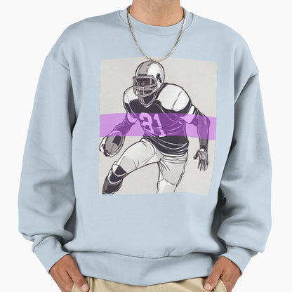 Football Player Sweatshirt - Custom Art Print Men Women - T-Shirt, Sweatshirt, Hoodie