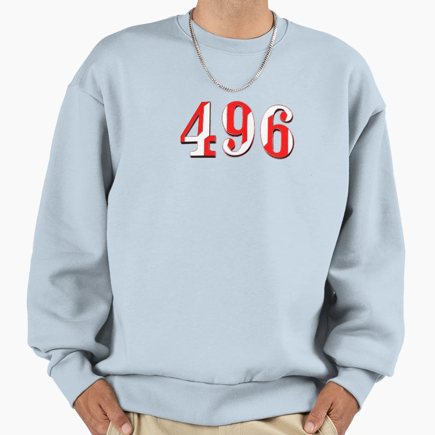 Number Four Hundred And Ninety Sweatshirt - Casual Everyday Wear Men Women - T-Shirt, Sweatshirt, Hoodie