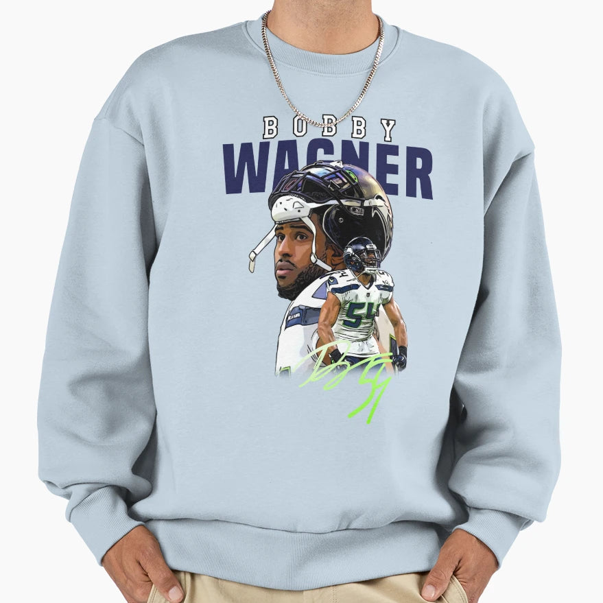 Bobby Wagner Sweatshirt - Unique Graphic Men Women - T-Shirt, Sweatshirt, Hoodie
