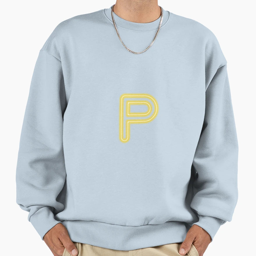Neon P Sweatshirt - Casual Everyday Wear for Adults - T-Shirt, Sweatshirt, Hoodie