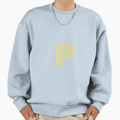 Neon P Sweatshirt - Casual Everyday Wear for Adults - T-Shirt, Sweatshirt, Hoodie