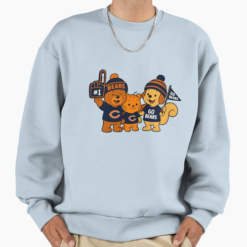 Go Bears Chicago Bears Bear Sweatshirt - Casual Everyday Wear for Adults - T-Shirt, Sweatshirt, Hoodie