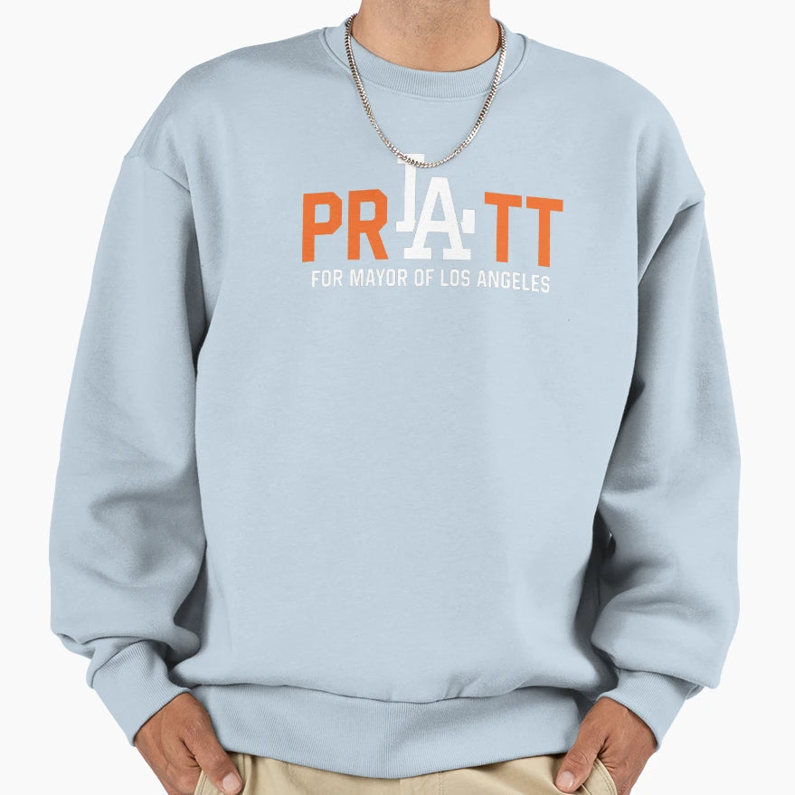 Pratt Mayor Los Angeles 2026 Spencer Sweatshirt - Unique Graphic Unisex - T-Shirt, Sweatshirt, Hoodie