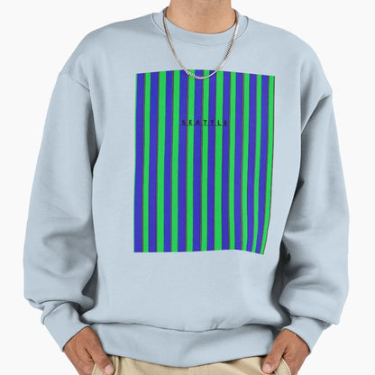 Seattle Green Blue Gray Sweatshirt - Aesthetic Graphic Unisex - T-Shirt, Sweatshirt, Hoodie