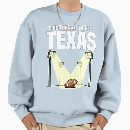 Texas Friday Night Lights Sweatshirt - Aesthetic Graphic for Adults - T-Shirt, Sweatshirt, Hoodie