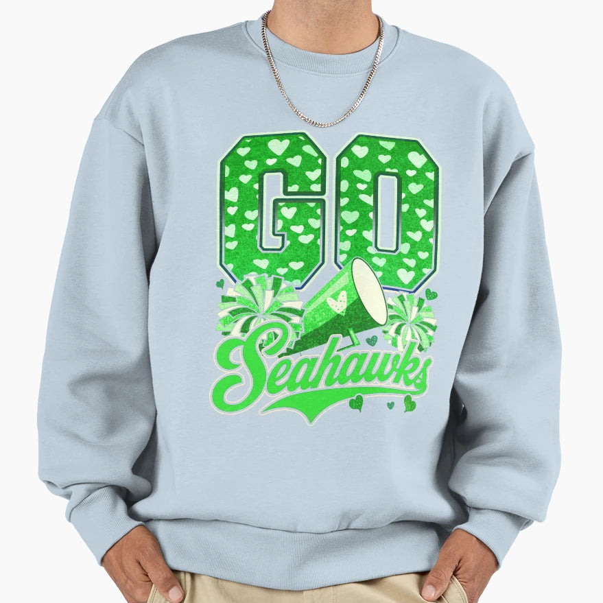 Seahawks Sweatshirt - Custom Art Print for Adults - T-Shirt, Sweatshirt, Hoodie