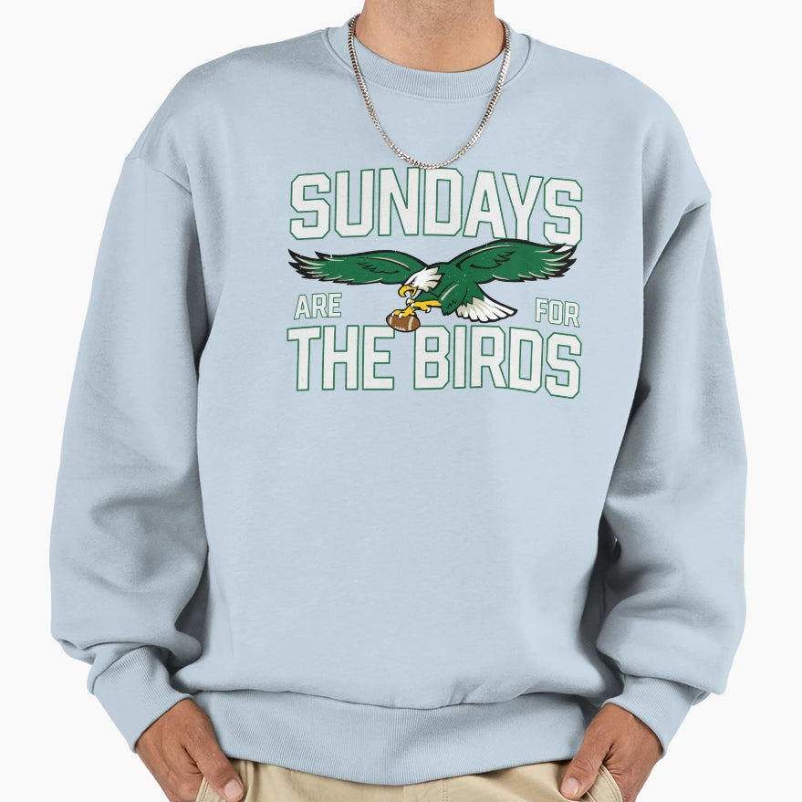 Sundays Are Birds Sweatshirt - Minimalist Print for Adults - T-Shirt, Sweatshirt, Hoodie