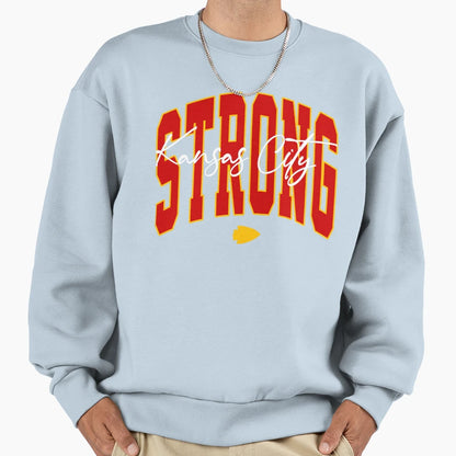 Kc Strong Kansas City Strong Sweatshirt - Graphic Print for Adults - T-Shirt, Sweatshirt, Hoodie