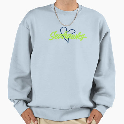 Go Seahawks Football Game Day Sweatshirt - Minimalist Print for Adults - T-Shirt, Sweatshirt, Hoodie