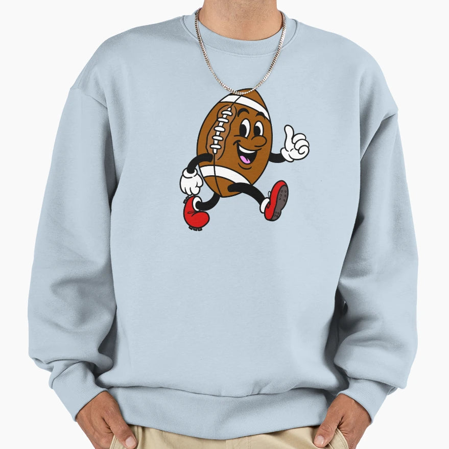 Good Mood Football Sweatshirt - Minimalist Print Men Women - T-Shirt, Sweatshirt, Hoodie