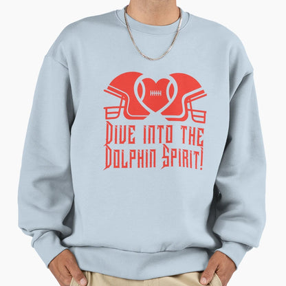 Miami Dolphins Spirit Dive Sweatshirt - Streetwear Style Unisex - T-Shirt, Sweatshirt, Hoodie