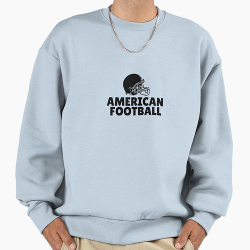 American Football 5 Black Sweatshirt - Custom Art Print Men Women - T-Shirt, Sweatshirt, Hoodie