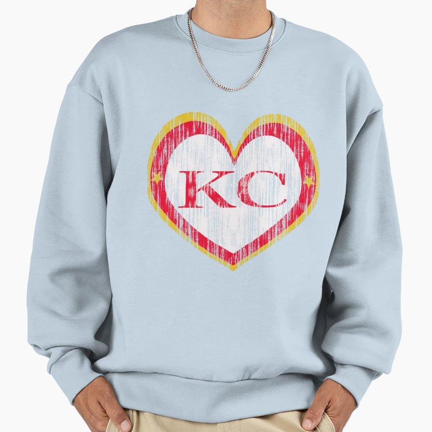 Love Kansas City Sweatshirt - Trendy Graphic Men Women - T-Shirt, Sweatshirt, Hoodie