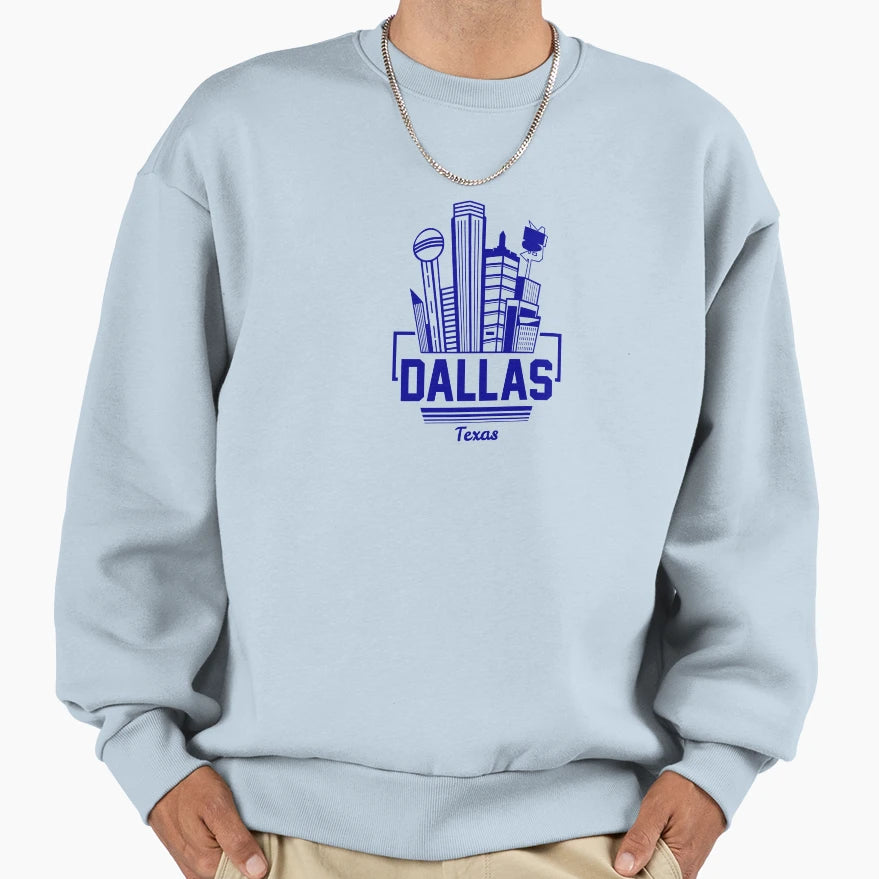 Dallas Texas North America Sweatshirt - Unique Graphic Unisex - T-Shirt, Sweatshirt, Hoodie