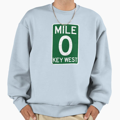 Mile 0 Key West Florida Sweatshirt - Fun Novelty Design Men Women - T-Shirt, Sweatshirt, Hoodie