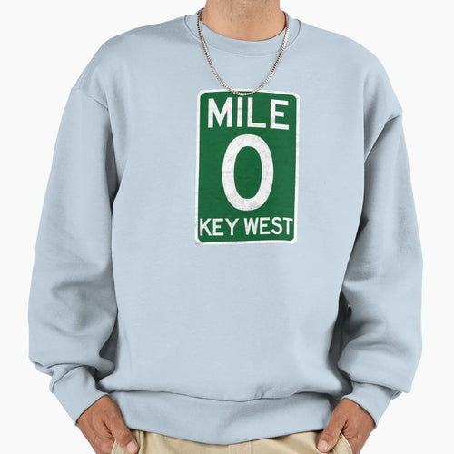 Mile 0 Key West Florida Sweatshirt - Fun Novelty Design Men Women - T-Shirt, Sweatshirt, Hoodie
