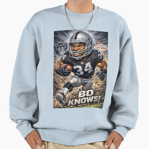 Bo Knows Jackson Sweatshirt - Graphic Print for Adults - T-Shirt, Sweatshirt, Hoodie