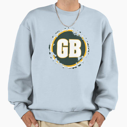 Green Bay Tattered Sweatshirt - Novelty Apparel for Adults - T-Shirt, Sweatshirt, Hoodie