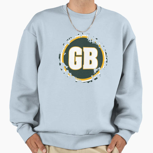 Green Bay Tattered Sweatshirt - Novelty Apparel for Adults - T-Shirt, Sweatshirt, Hoodie