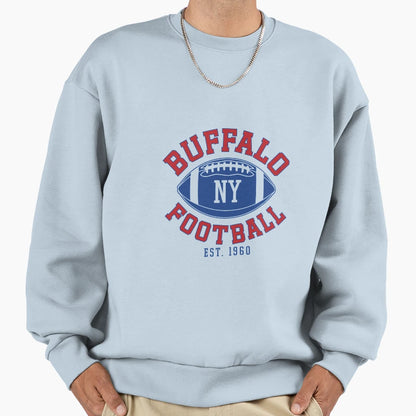 Buffalo Football New York Ny Sweatshirt - Fun Novelty Design for Adults - T-Shirt, Sweatshirt, Hoodie