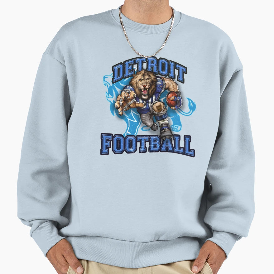 Detroit Football Detroit Lions Sweatshirt - Graphic Print for Adults - T-Shirt, Sweatshirt, Hoodie
