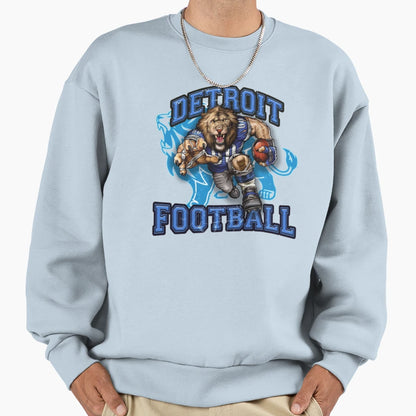Detroit Football Detroit Lions Sweatshirt - Graphic Print for Adults - T-Shirt, Sweatshirt, Hoodie