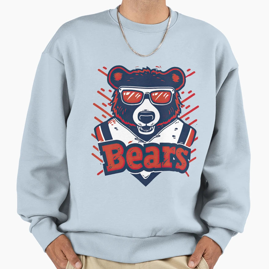 Chicago Bears Football Team 2 Sweatshirt - Streetwear Style for Adults - T-Shirt, Sweatshirt, Hoodie