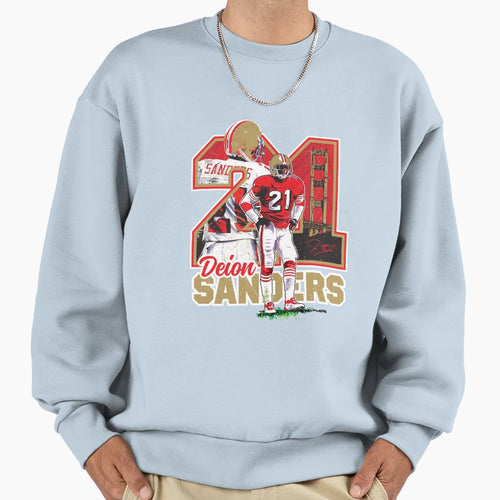 Deion Sanders Great Any Real Bay T-Shirt - Casual Everyday Wear for Adults - T-Shirt, Sweatshirt, Hoodie