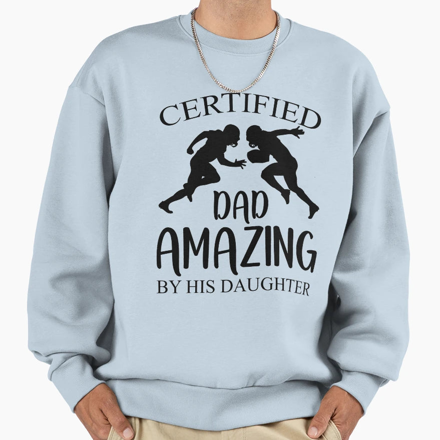 Football Dad T-Shirt - Minimalist Print for Adults - T-Shirt, Sweatshirt, Hoodie