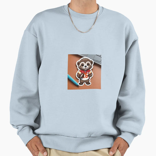 Animal Wearing Kansas City Chiefs Sweatshirt - Unique Graphic for Adults - T-Shirt, Sweatshirt, Hoodie
