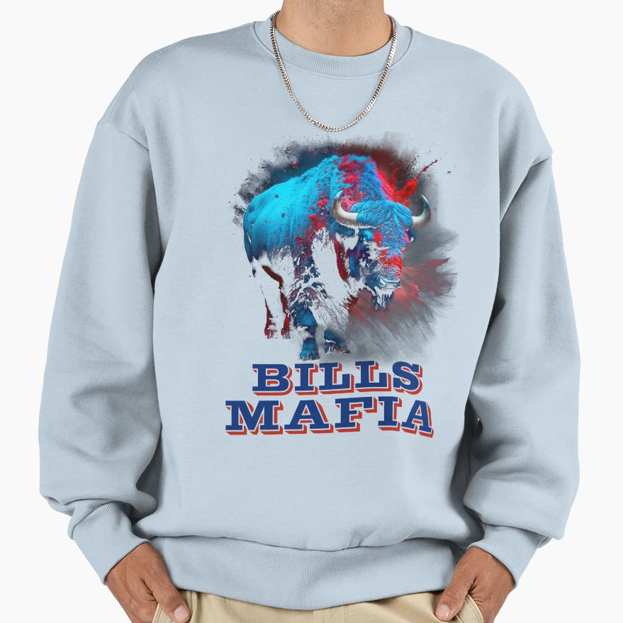 Bills Mafia 1 Sweatshirt - Trendy Graphic Unisex - T-Shirt, Sweatshirt, Hoodie