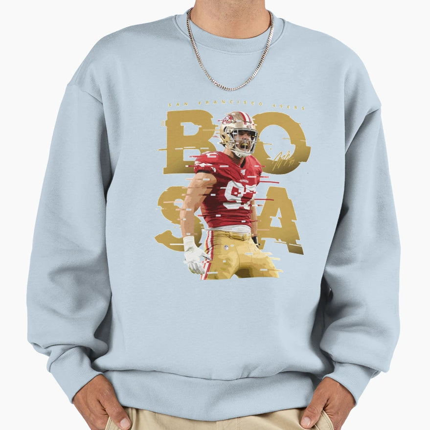 Player 97 Defensive End Touchdown Sweatshirt - Novelty Apparel for Adults - T-Shirt, Sweatshirt, Hoodie