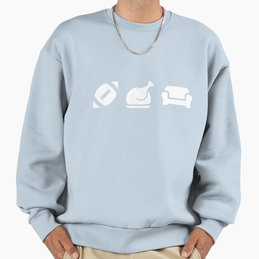 Mens Funny Mens Thanksgiving Sweatshirt - Fun Novelty Design for Adults - T-Shirt, Sweatshirt, Hoodie
